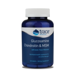 БАД для укрепления связок и суставов Trace Minerals Glucosamine Chondroitin &amp; MSM   (120 tabs)