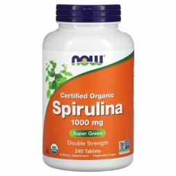 БАДы для мужчин и женщин NOW Spirulina 1000 mg  (240 таб)