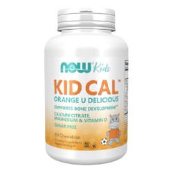 Комплексы витаминов и минералов NOW KID CAL   (100 Chewables)