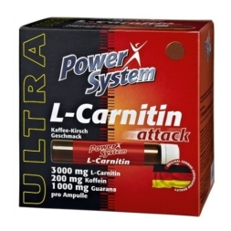 Л-карнитин в ампулах (порционный карнитин) Power System L-Carnitin Attack  (25 мл)