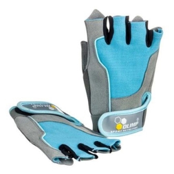 Перчатки для фитнеса и тренировок Olimp перчатки женские голубо-черные 