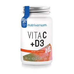 Отдельные витамины PurePRO (Nutriversum) Vita C+D3   (60 tabs)